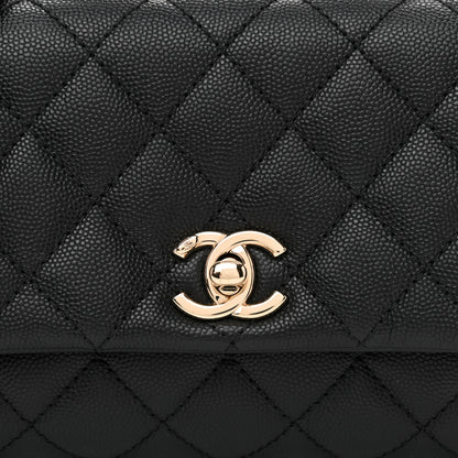 Chanel Caviar Quilted Extra Mini Coco Handle Flap Black 8 of 10