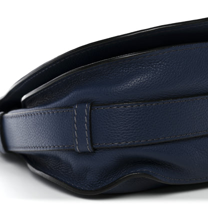 Chloe Calfskin Medium Marcie Round Crossbody Bag Navy 8 of 9