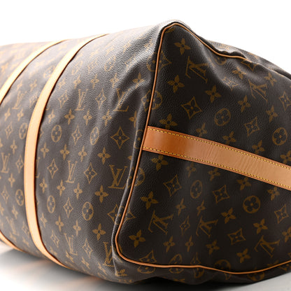 Louis Vuitton Monogram Keepall Bandouliere 55 10 of 14