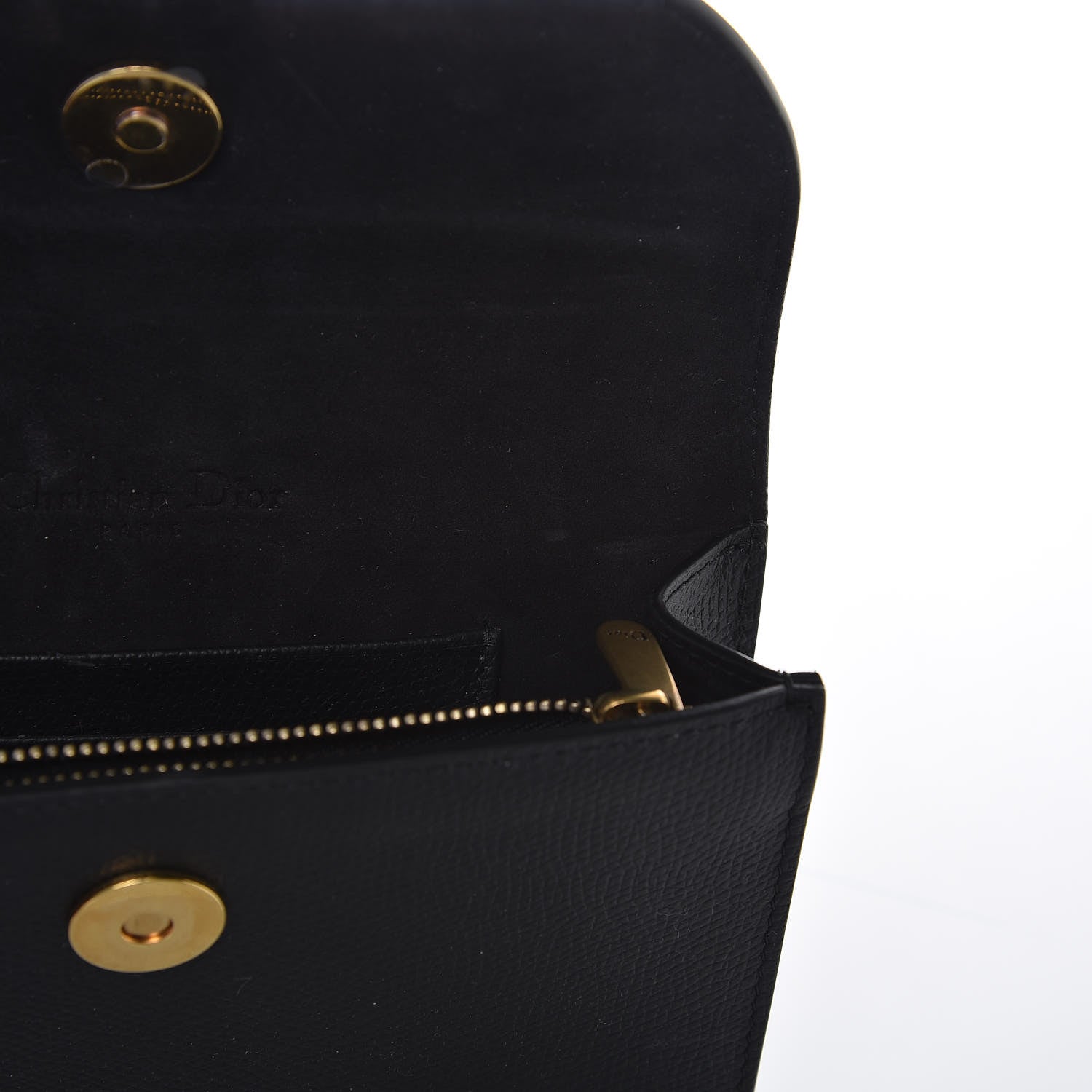 Christian Dior Grained Calfskin Saddle Belt Bag Black 9 of 12