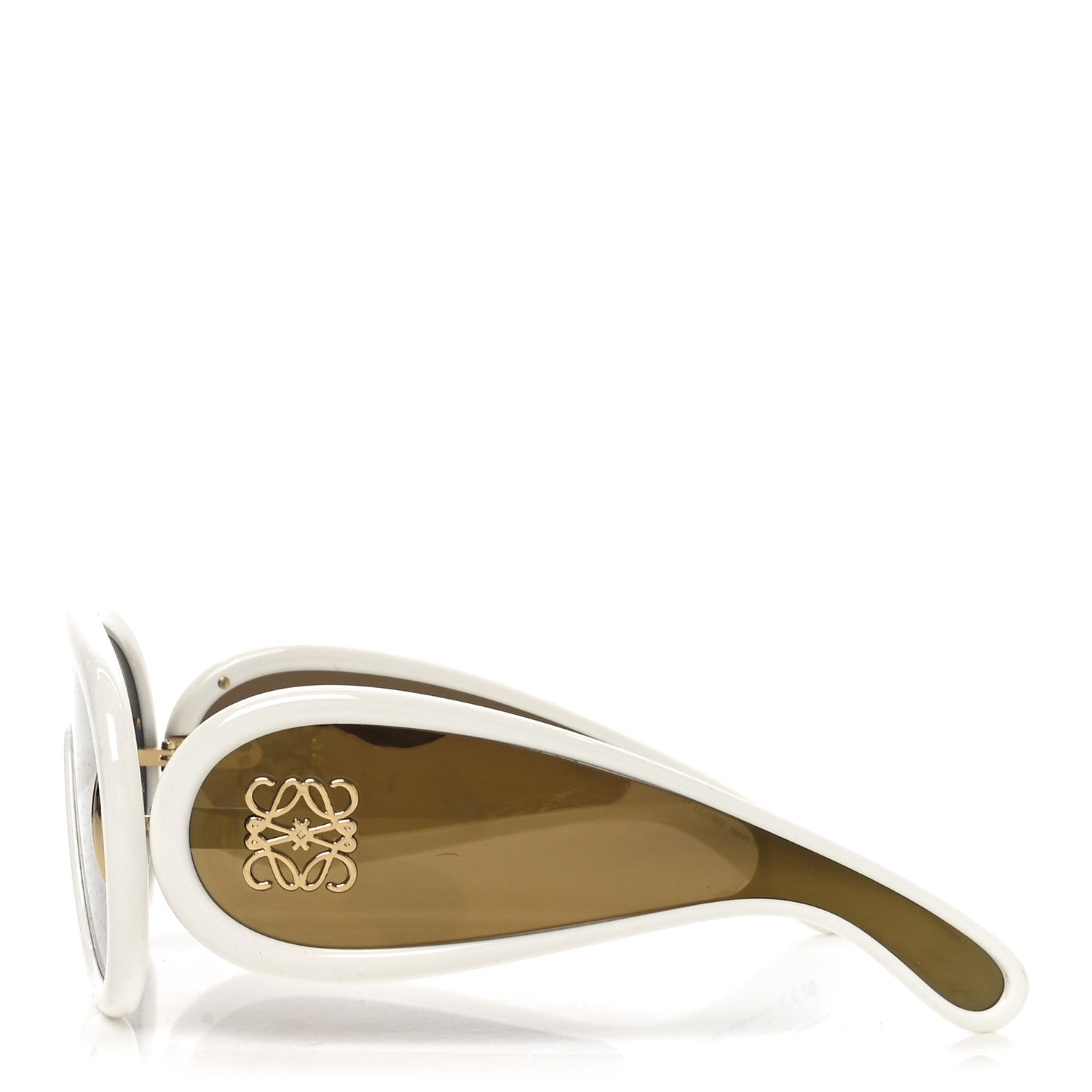 Loewe Acetate Anagram Wave Mask Sunglasses LW40108I Ivory 3 of 7