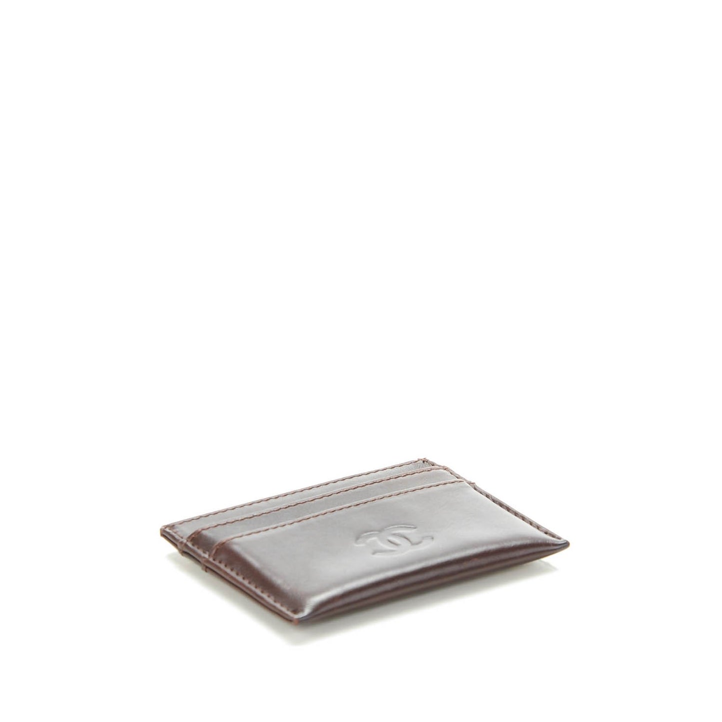 Calfskin Timeless CC Card Holder Brown