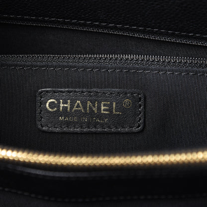 Chanel Caviar Quilted Grand Shopping Tote GST Black 5 of 13