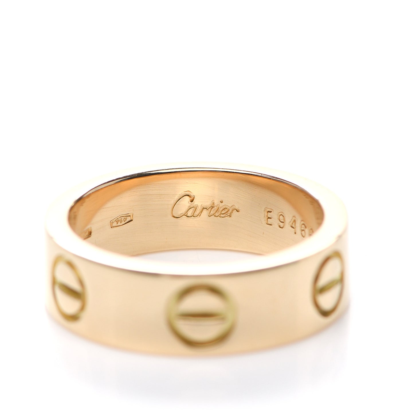 18K Yellow Gold 5.5mm LOVE Ring 48 4.5