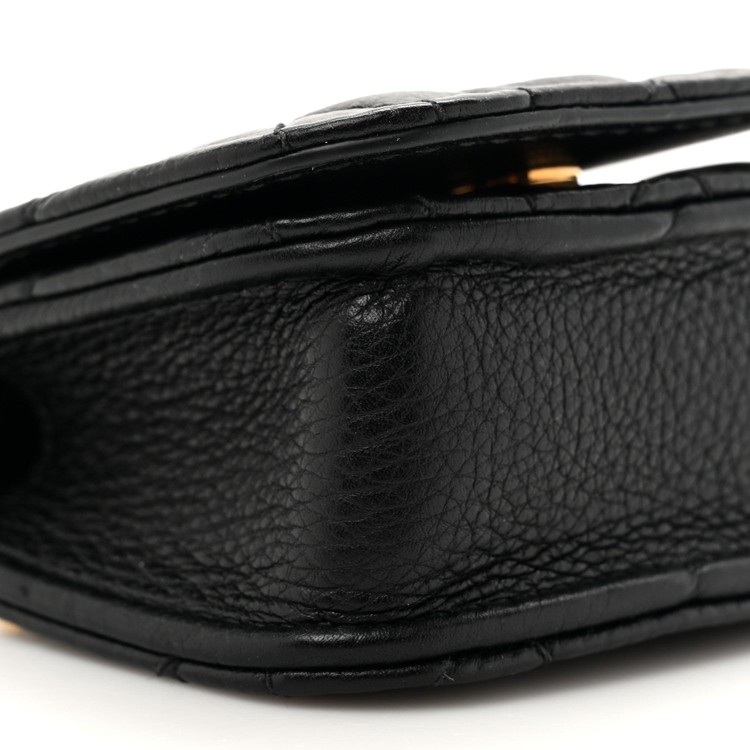 Christian Dior Supple Calfskin Cannage Caro Airpods Pro Case Necklace Black 10 of 10