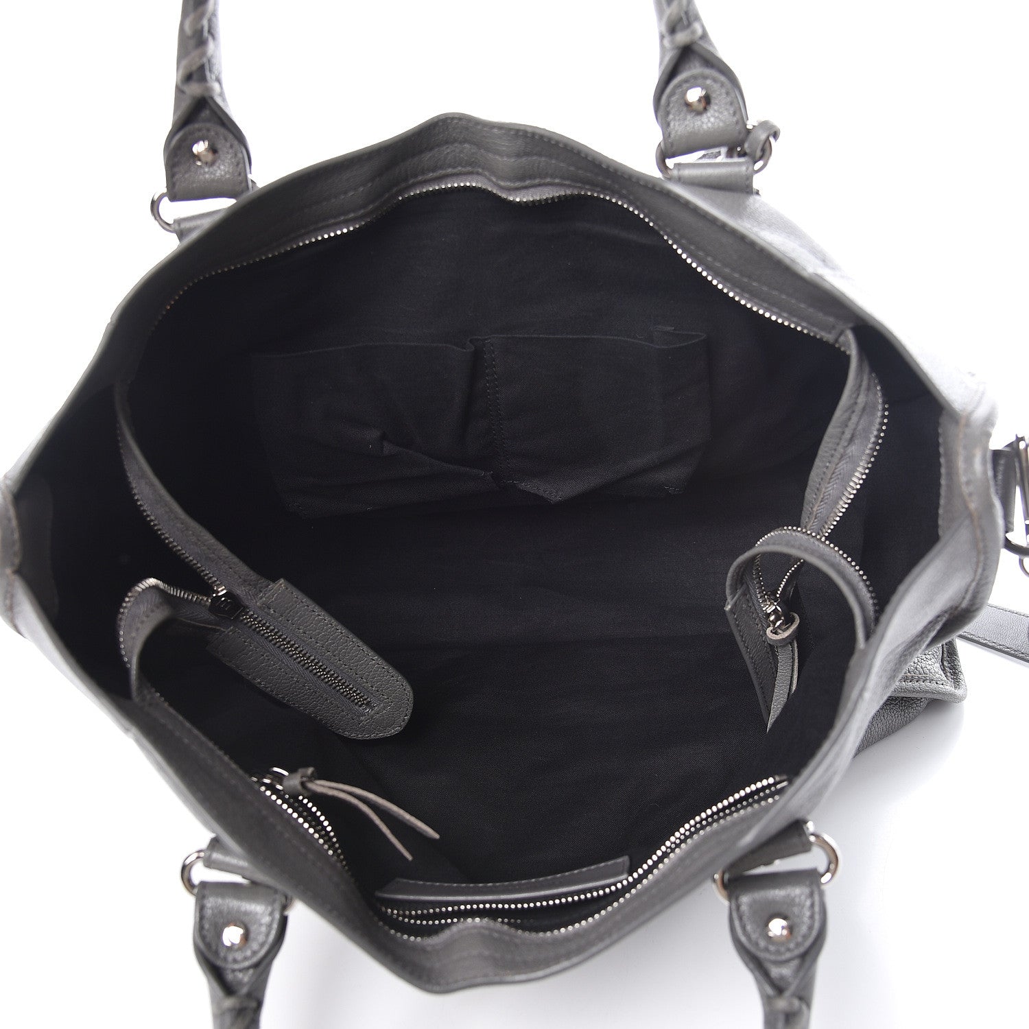 Balenciaga Chevre Silver Metallic Edge Hardware City Gris Acier 6 of 13