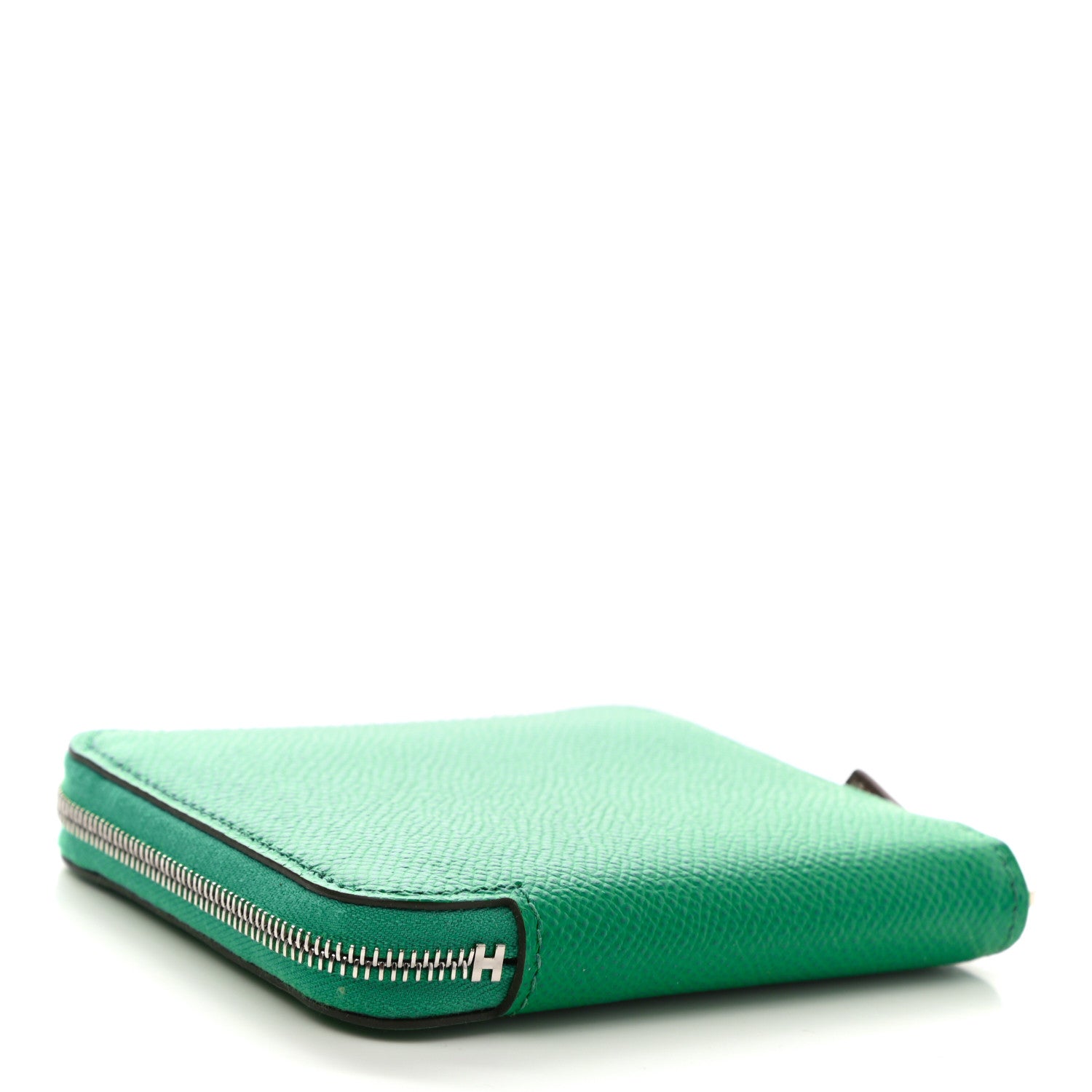 Hermes Epsom Silk'in Compact Wallet Vert Jade Nata 4 of 8