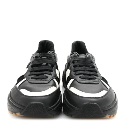 Bottega Veneta Calfskin Technical Mesh Speedster Sneakers 40.5 Black White 3 of 9