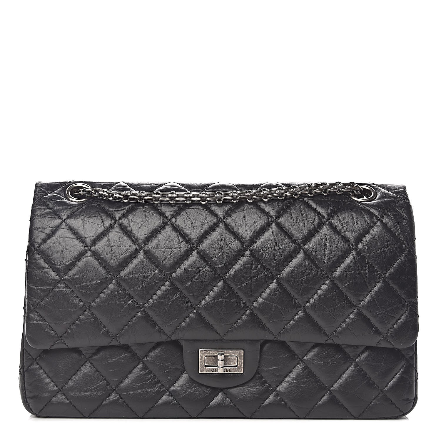 Chanel Aged Calfskin Quilted 2.55 Reissue 226 Flap Black 1 of 10