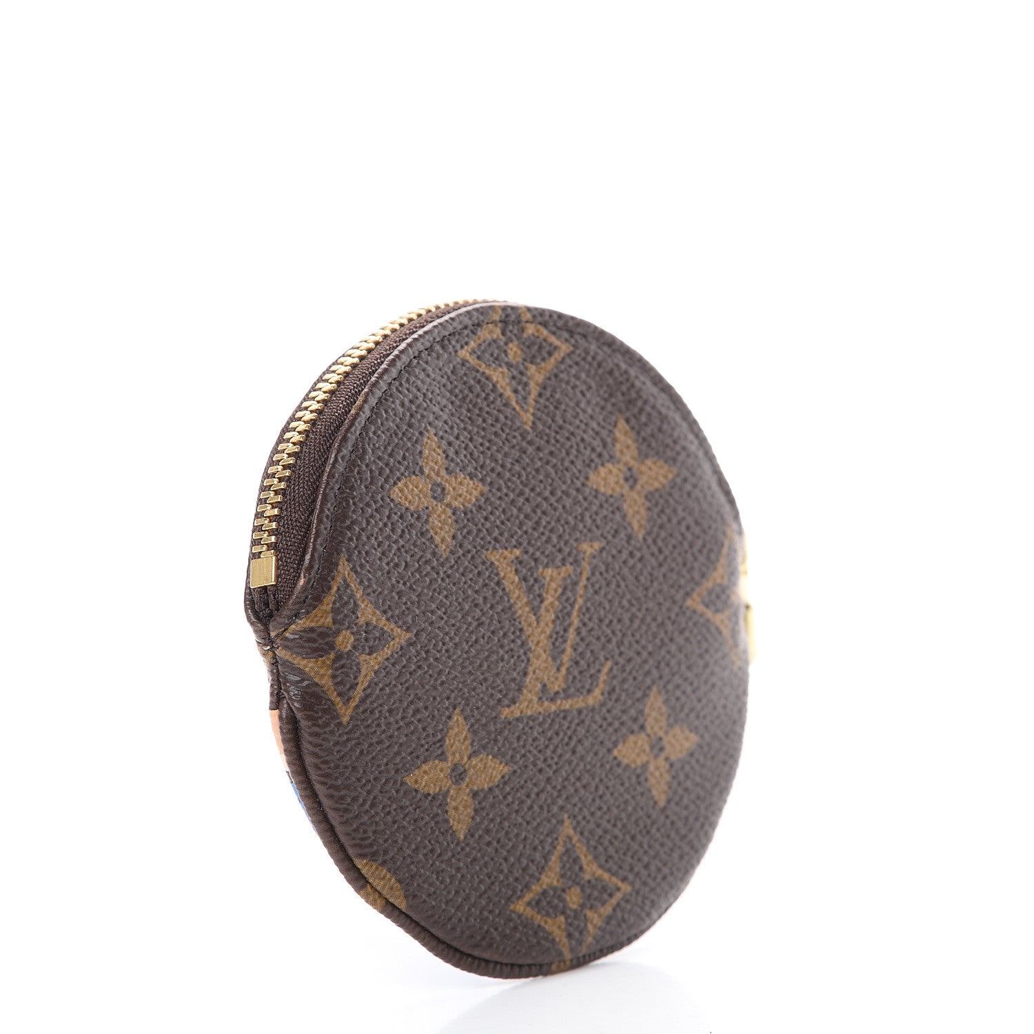 Louis Vuitton Monogram 2019 Christmas Animation Round Coin Purse Blue 2 of 9