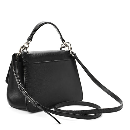 Jimmy Choo Calfskin Mini Madeline Top Handle Satchel Black 3 of 9