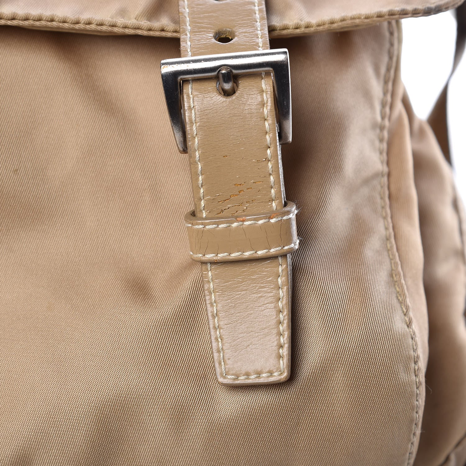 Prada Tessuto Nylon Vela Messenger Bag Beige 8 of 16