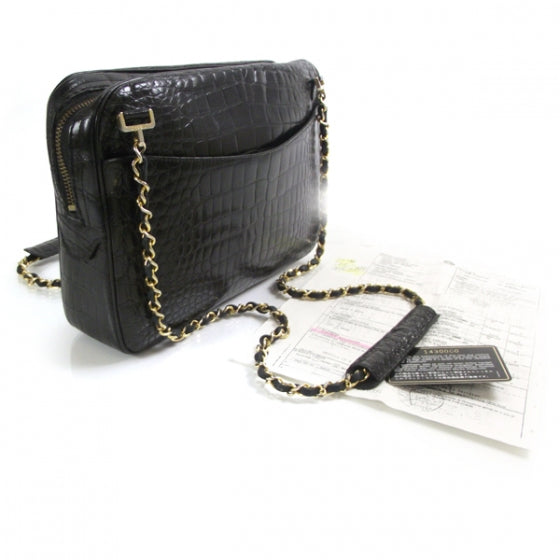 Chanel Alligator Camera Case Black 3 of 10