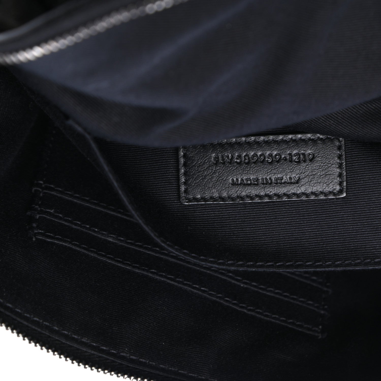 Saint Laurent Calfskin Monogram Belt Bag Black 6 of 6