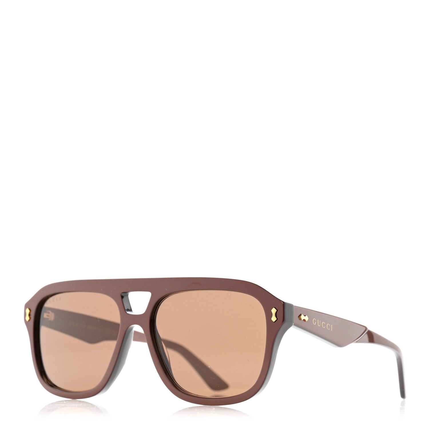 Gucci Acetate Aviator Sunglasses GG1263S Burgundy 1 of 8