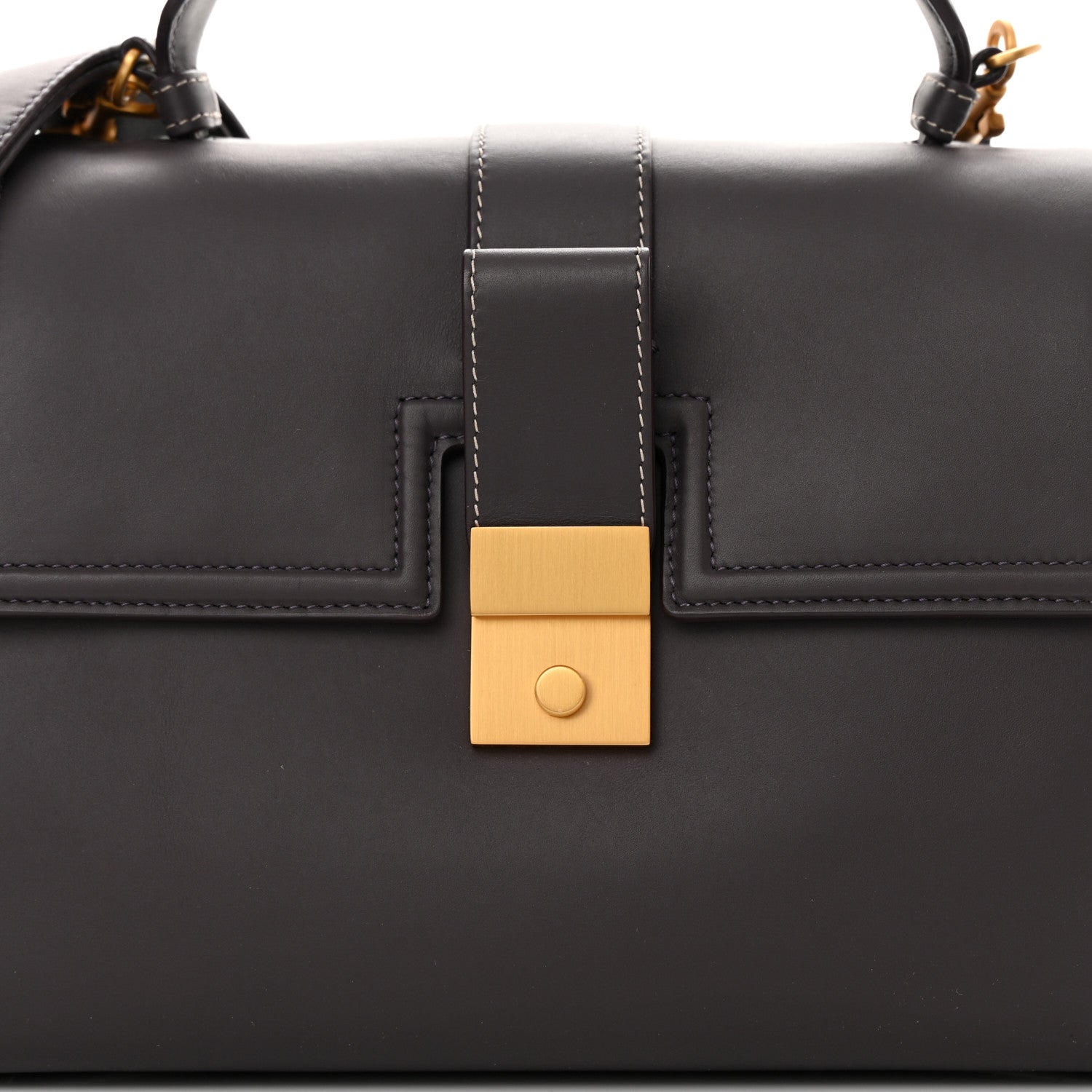 Bottega Veneta Matte Calfskin Medium Piazza Bag Quetsche 8 of 10