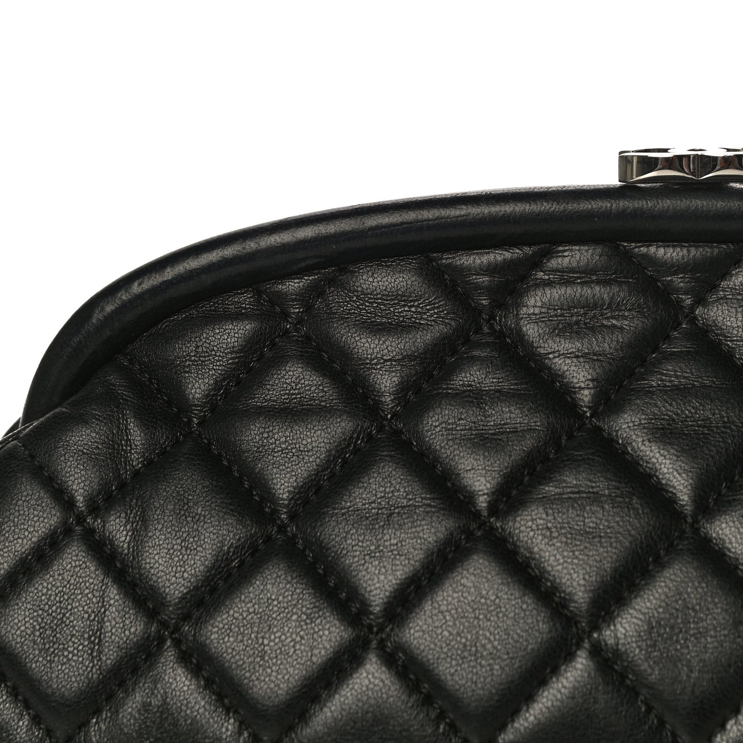 Lambskin Quilted Timeless Clutch Black