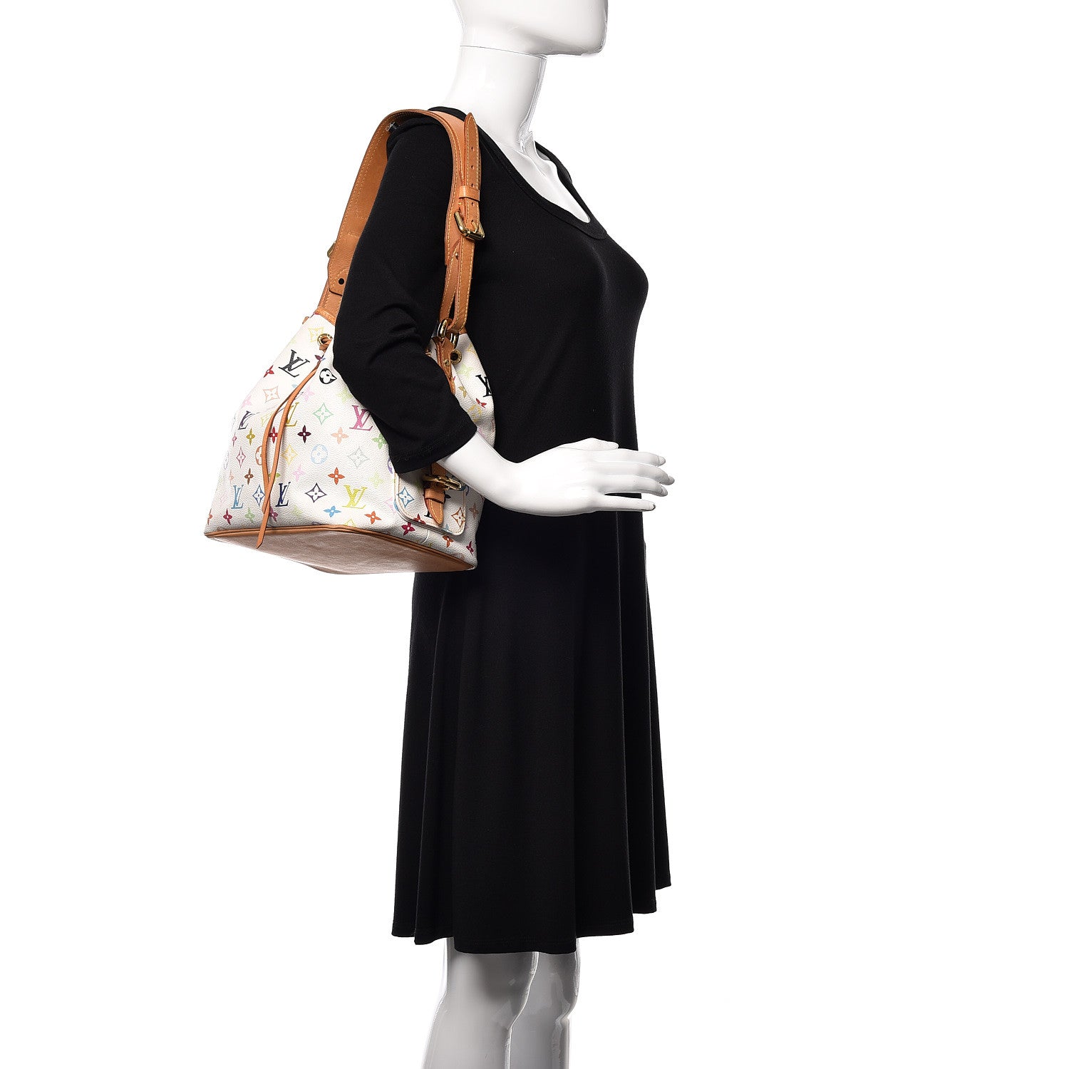 Louis Vuitton Monogram Multicolor Petit Noe White 2 of 10