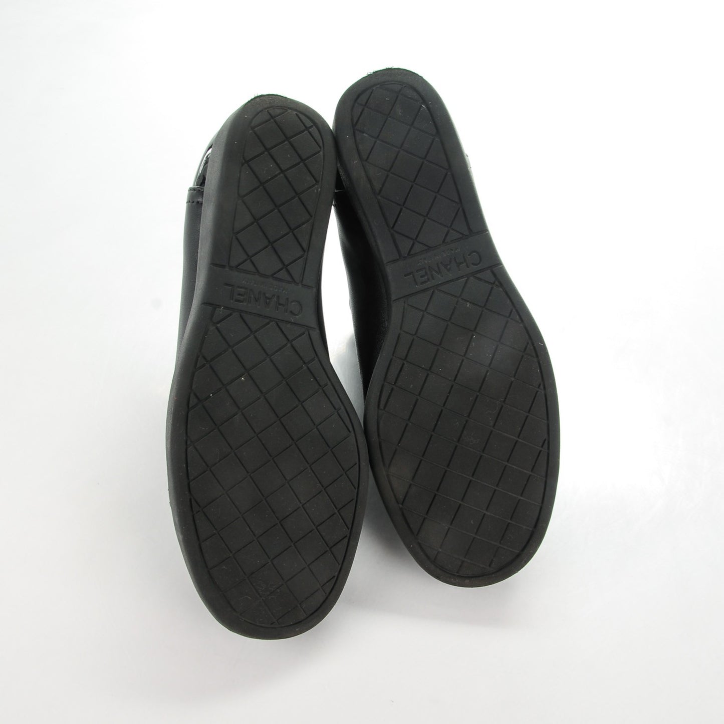 Lambskin Patent Cap Toe CC Sneakers 35.5 Black