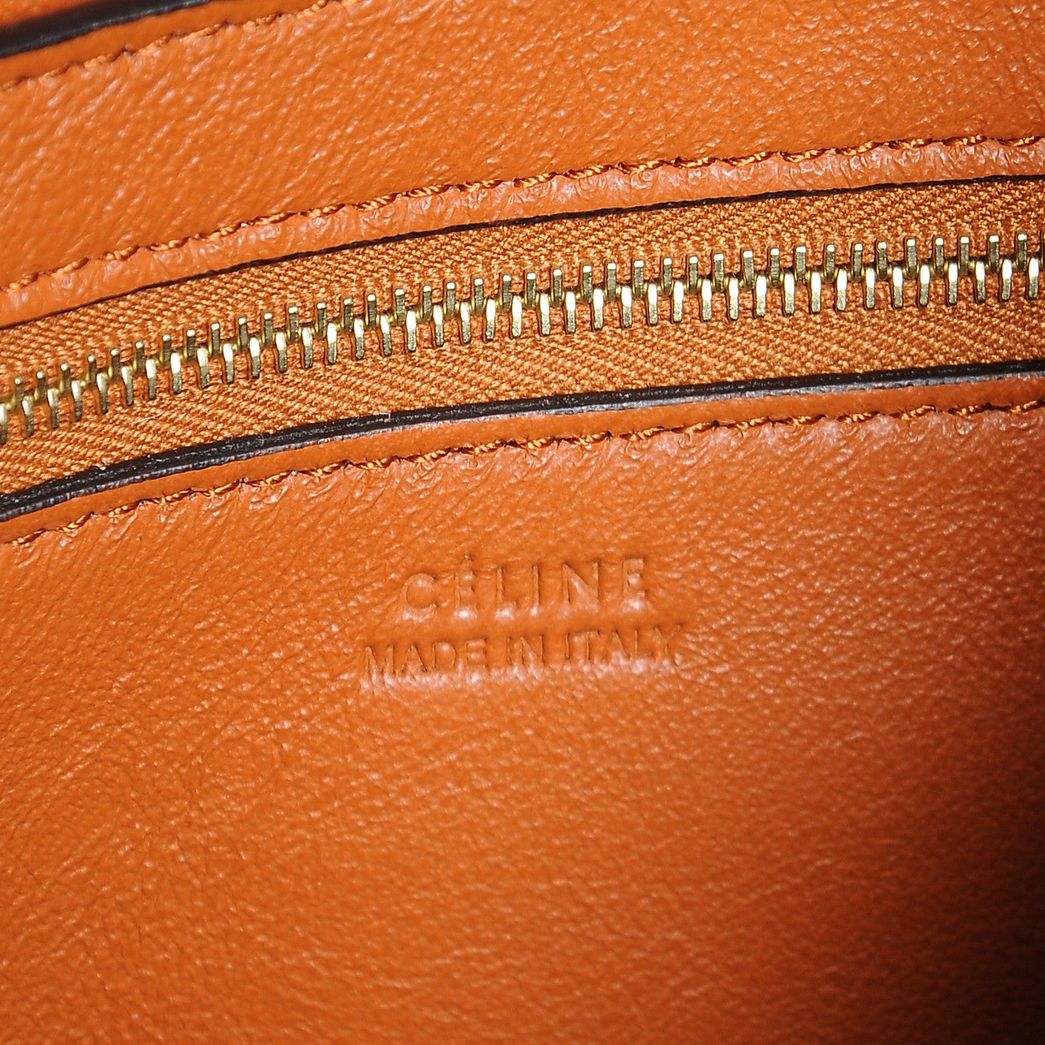 Celine Supersoft Calfskin Sangle Bucket Bag Tawny 6 of 6