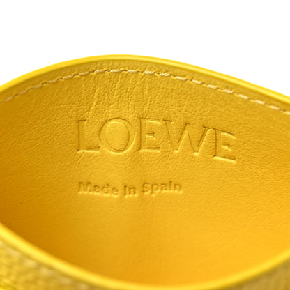 Loewe Soft Grained Calfskin Anagram Card Holder Lemon 6 of 11