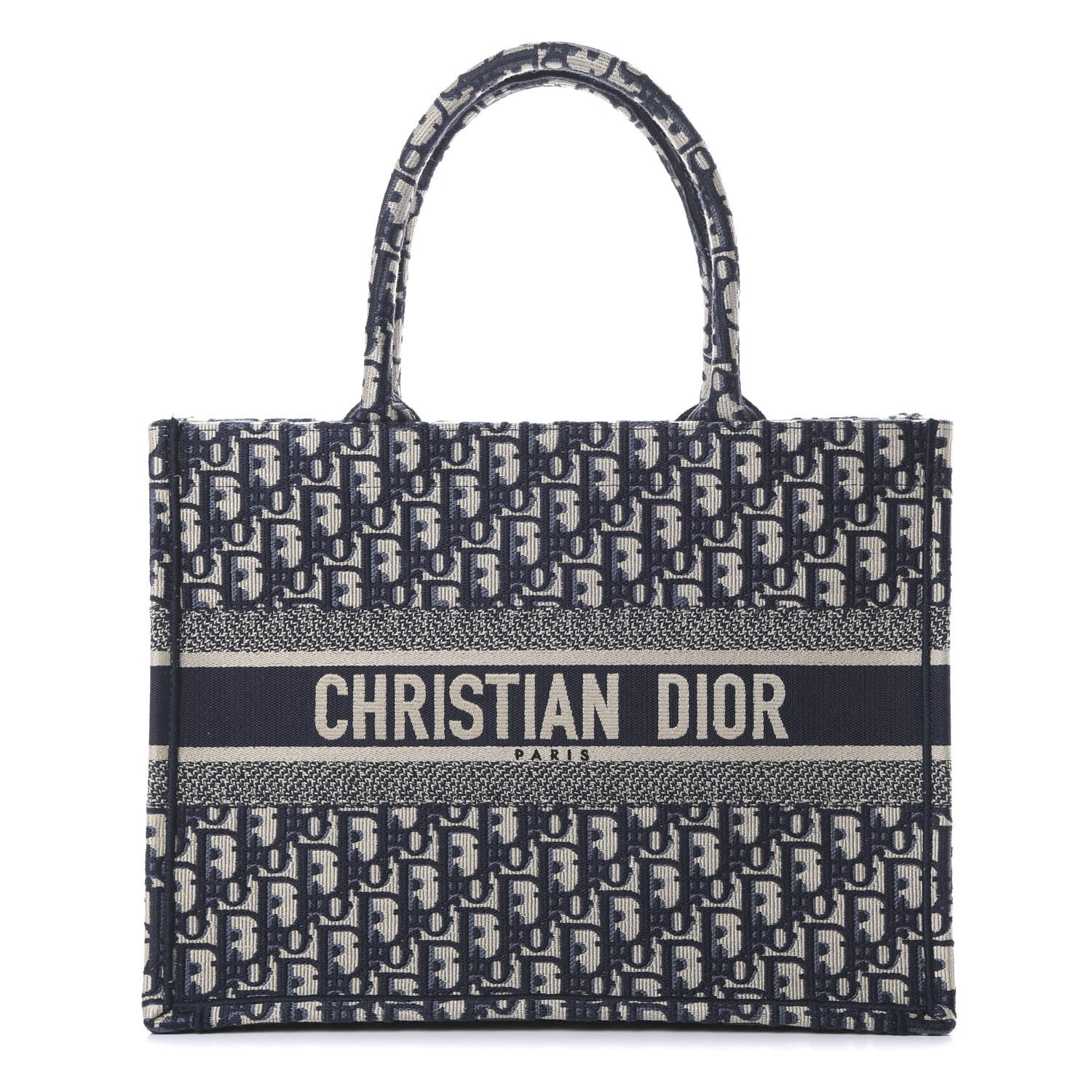 Christian Dior Oblique Medium Book Tote Blue Multicolor 1 of 9