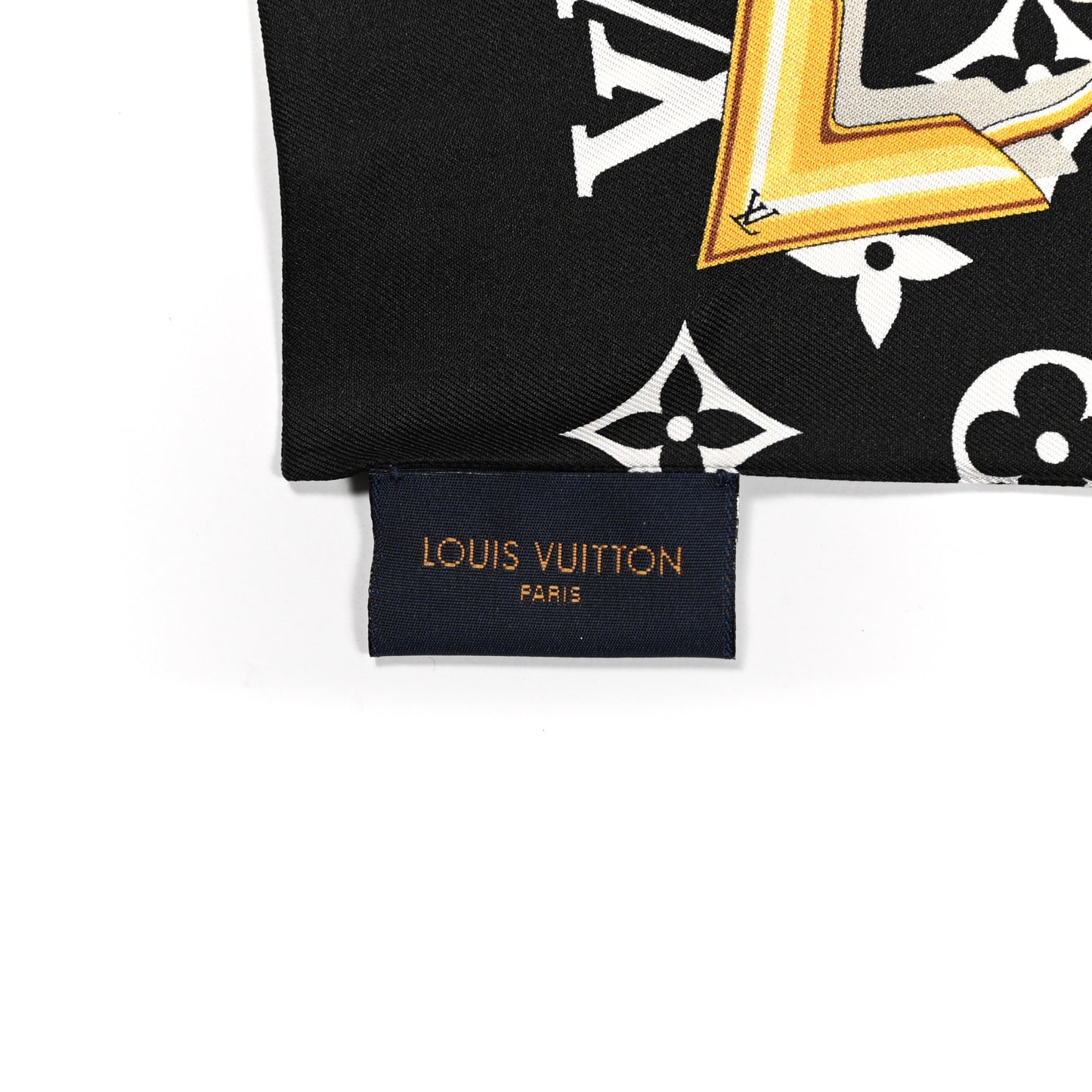 Silk Monogram Confidential Bandeau Black