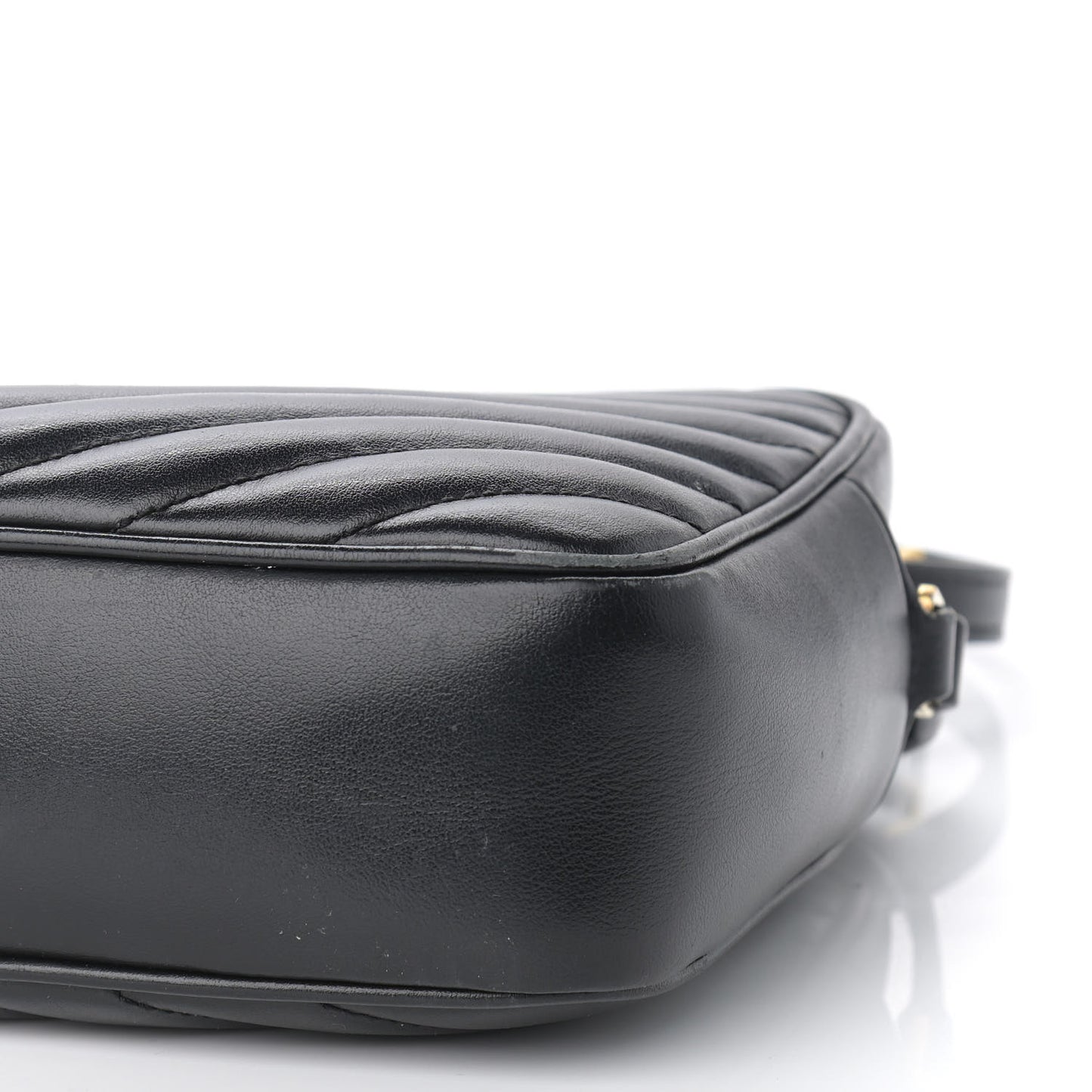 Calfskin Matelasse Monogram Lou Camera Bag Black