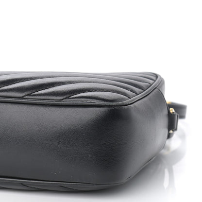 Saint Laurent Calfskin Matelasse Monogram Lou Camera Bag Black 9 of 9