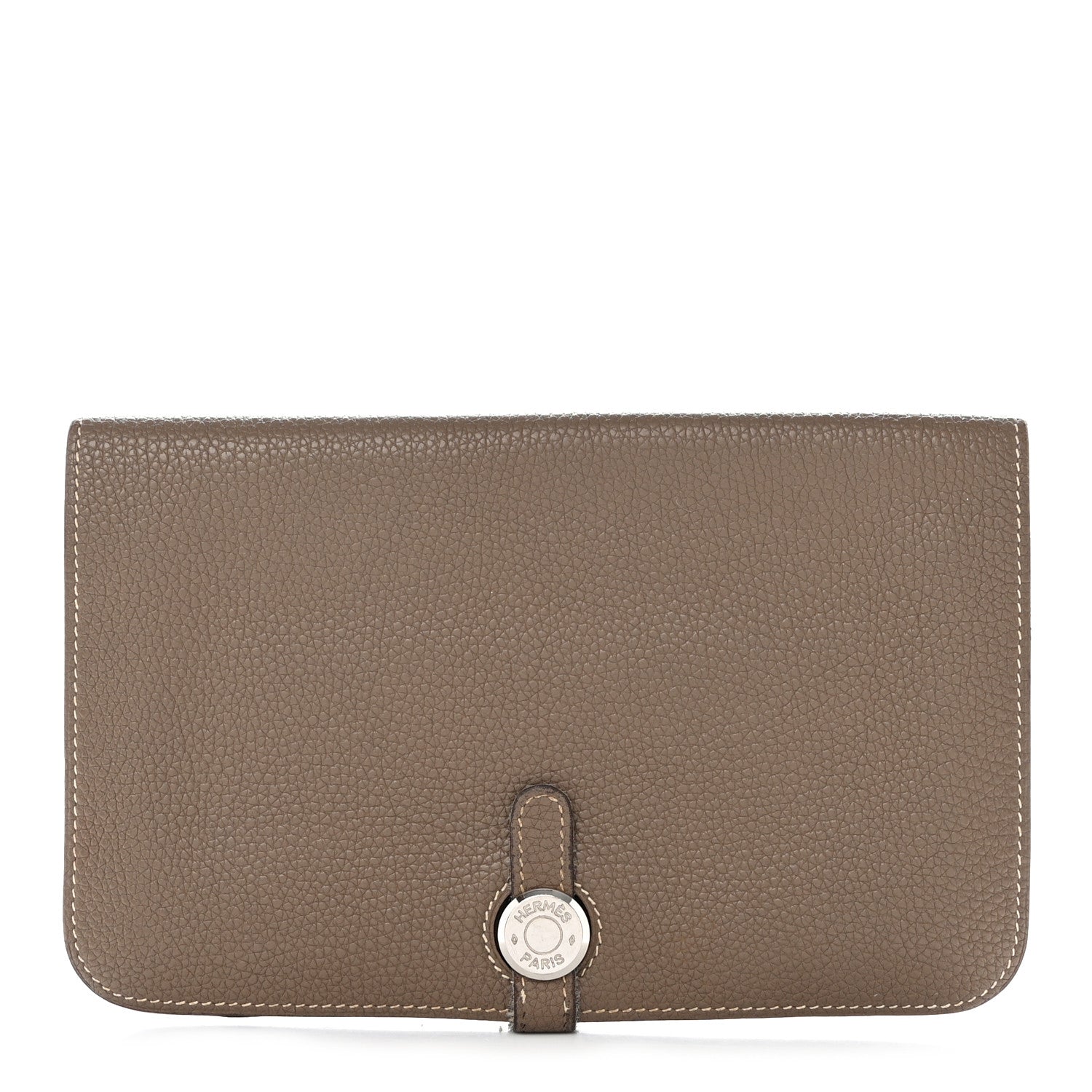 Hermes Togo Dogon Duo Wallet Etoupe 1 of 7