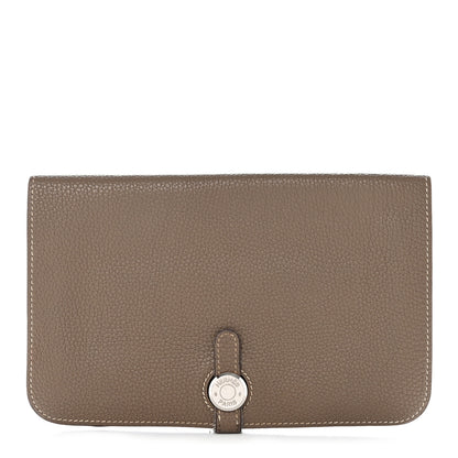 Hermes Togo Dogon Duo Wallet Etoupe 1 of 7