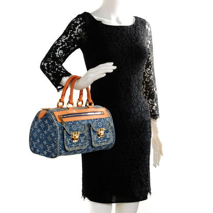 Louis Vuitton Monogram Denim Neo Speedy Blue 2 of 7