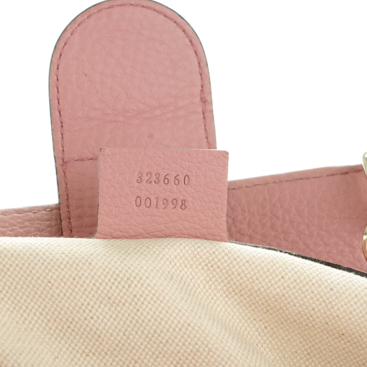 Gucci Pebbled Calfskin Medium Bamboo Shopper Tote Dark Cipria 7 of 7