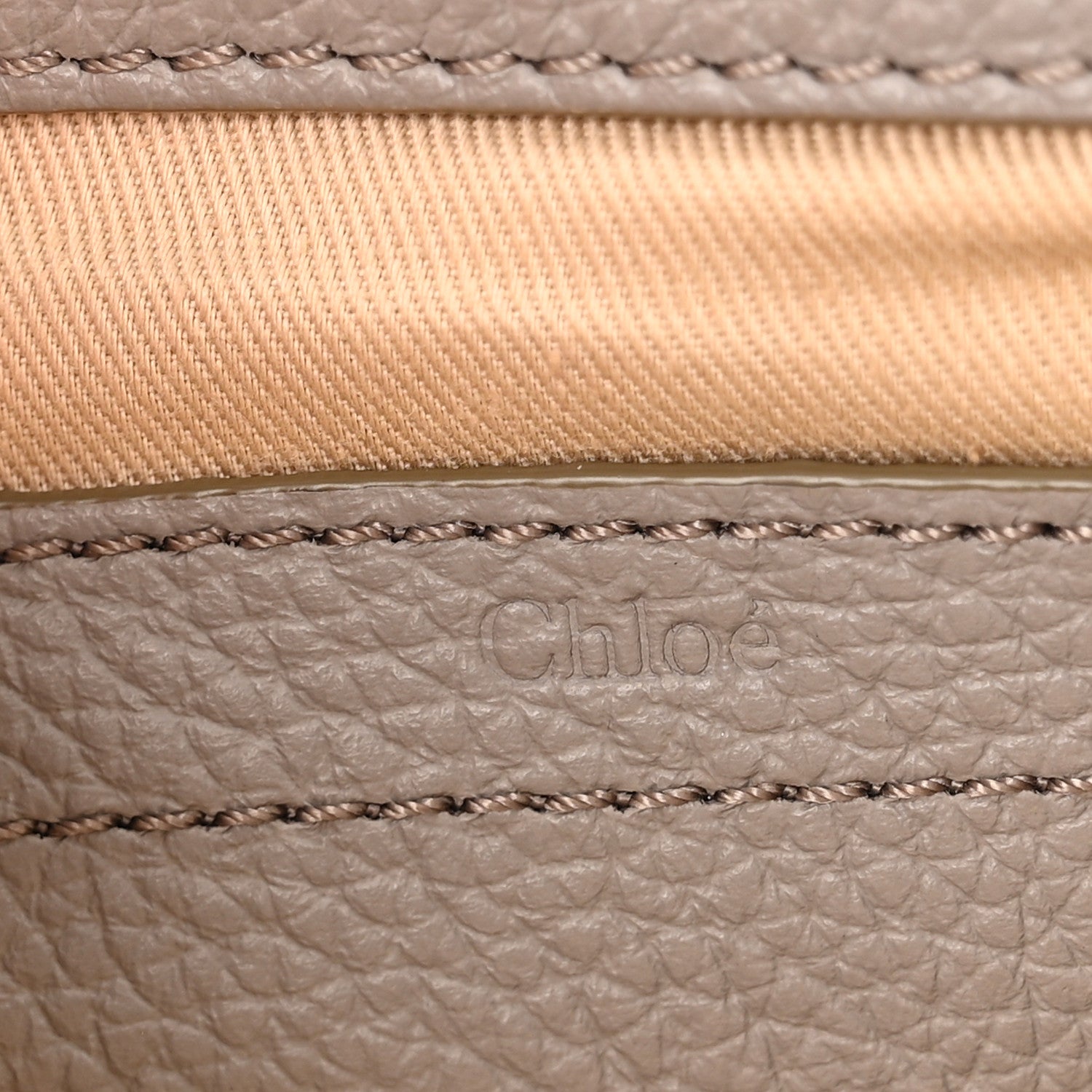 Chloe Calfskin Mini Marcie Round Crossbody Bag Cashmere Grey 6 of 15
