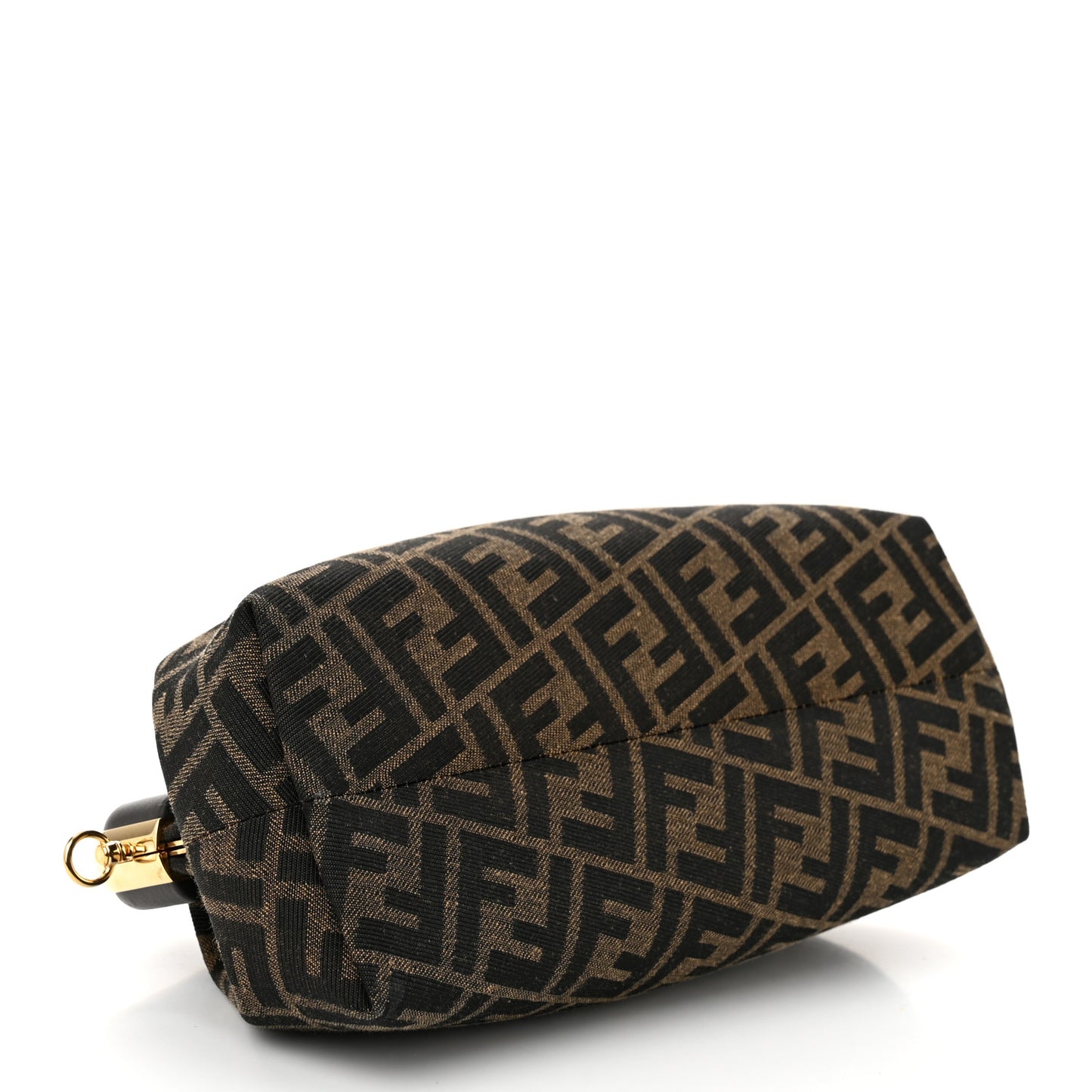 Shiny Nappa Fabric Jacquard FF 1974 Midi Fendi Tobacco Moro Ebano