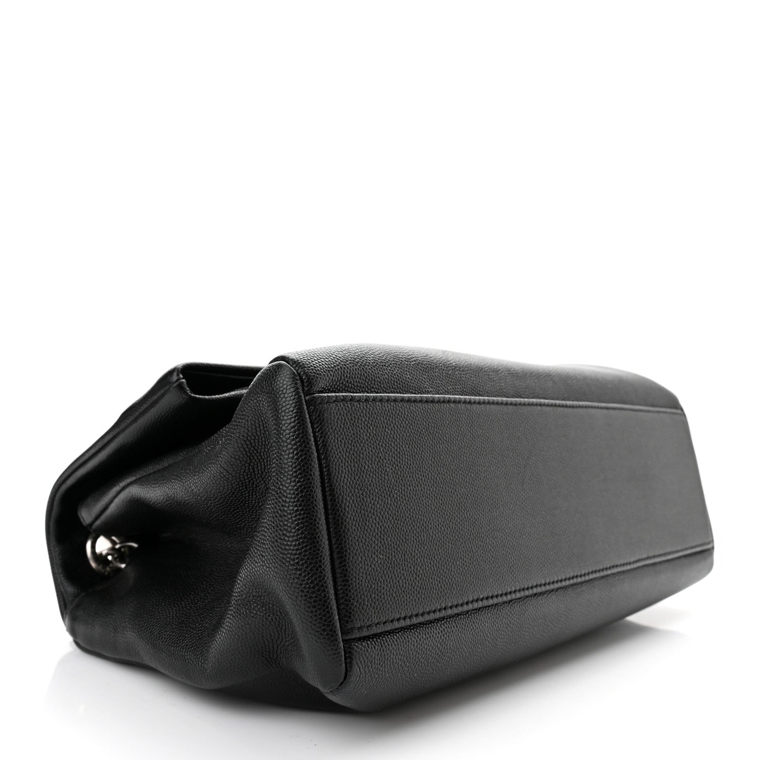 Saint Laurent Grain De Poudre Medium West Hollywood Monogram Fold-Over Black 4 of 10