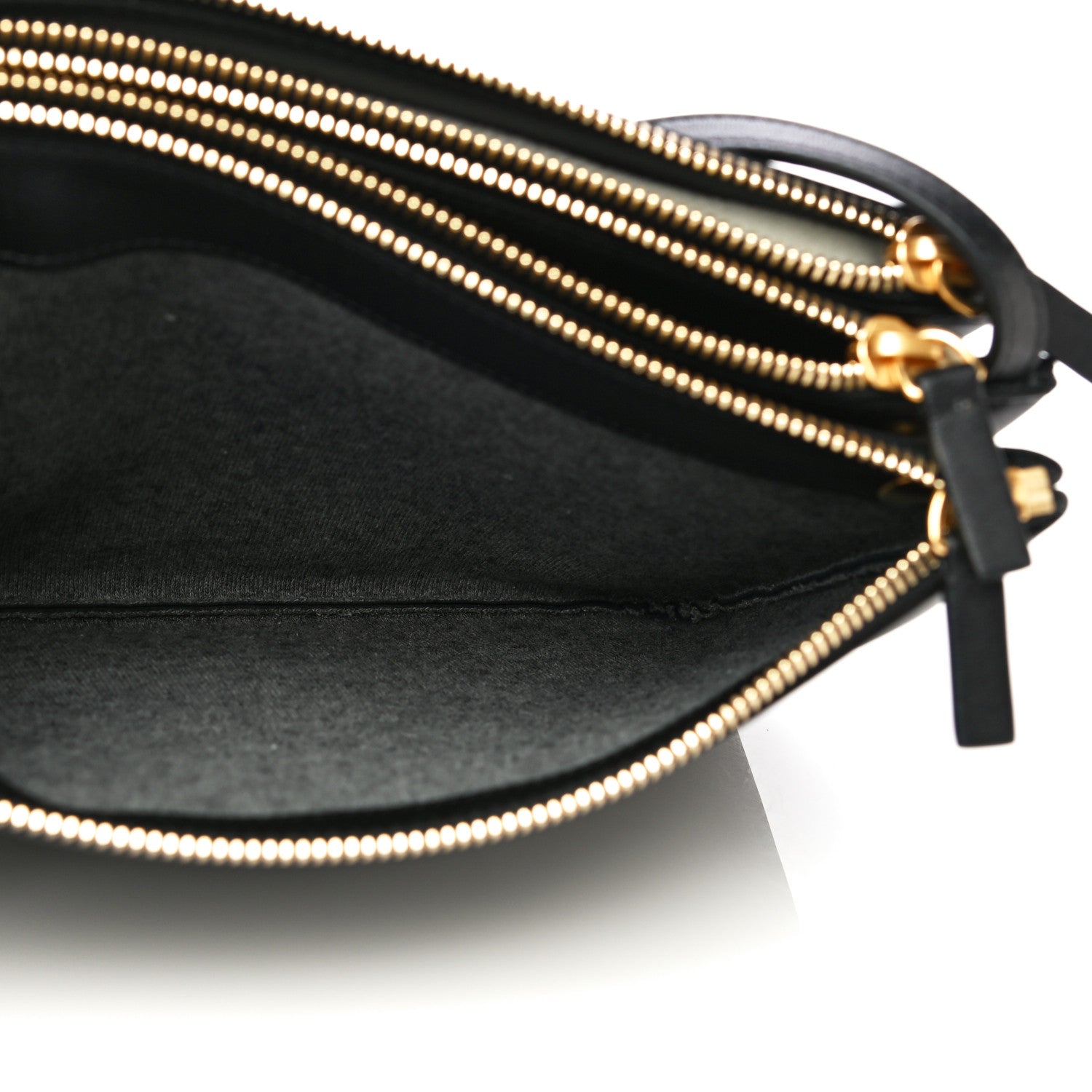 Celine Lambskin Large Trio Crossbody Bag Black 9 of 15