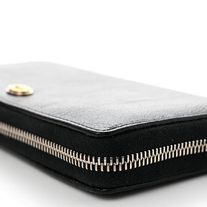 Gucci Vintage Calfskin Interlocking G Zip Wallet Black 8 of 12