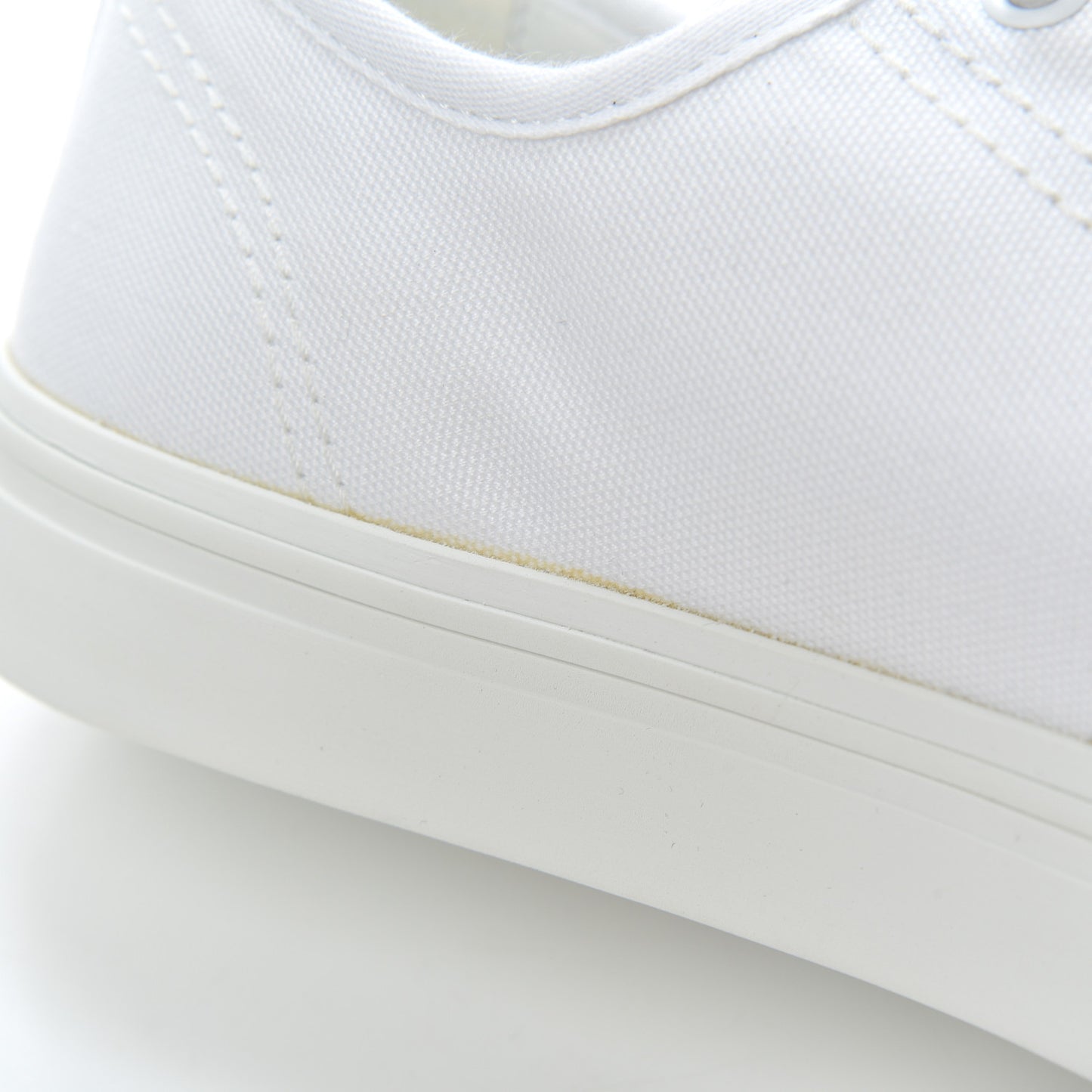 Fabric Low Top Sneakers 42 White