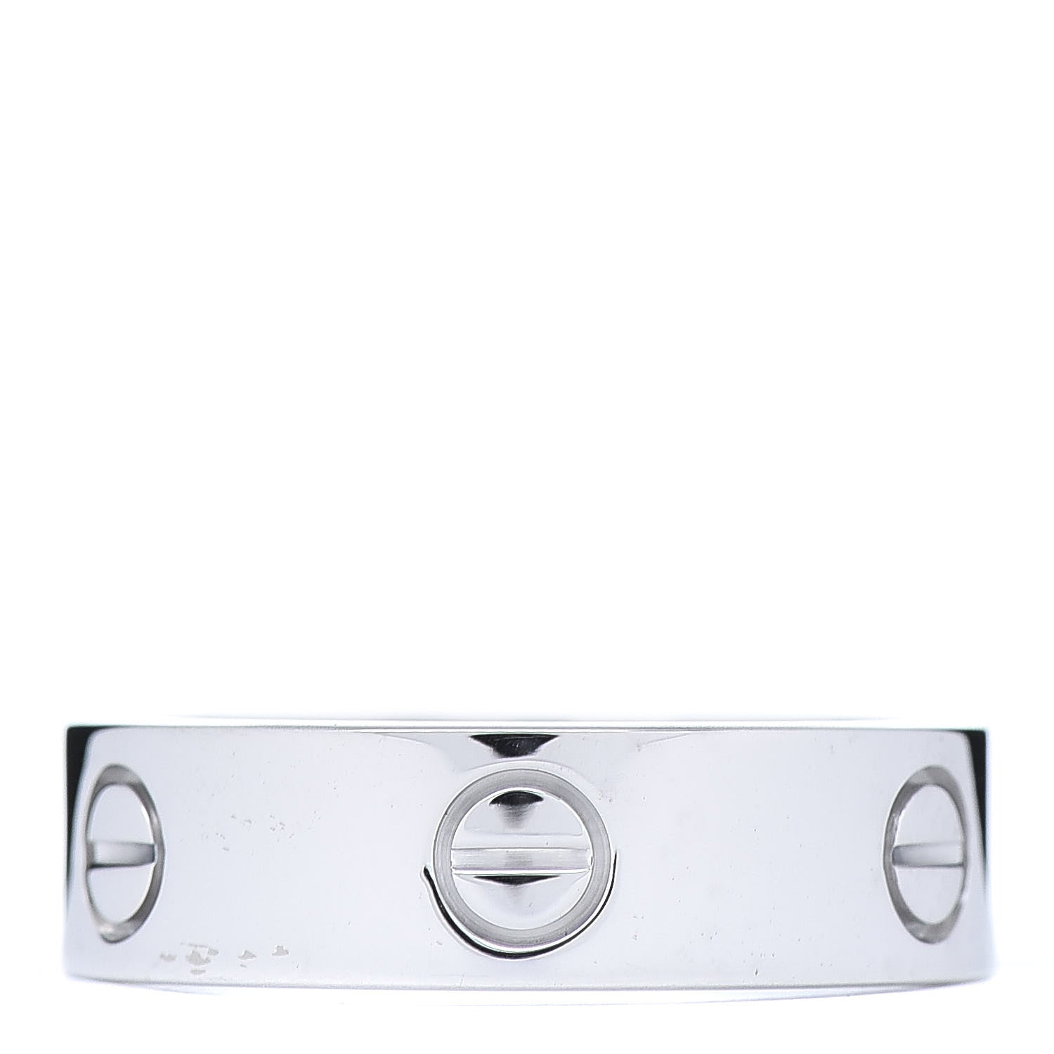Cartier 18K White Gold 6mm LOVE Ring 59 8.75 3 of 5