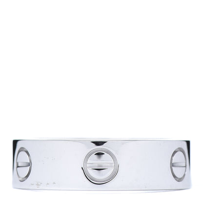 Cartier 18K White Gold 6mm LOVE Ring 59 8.75 3 of 5