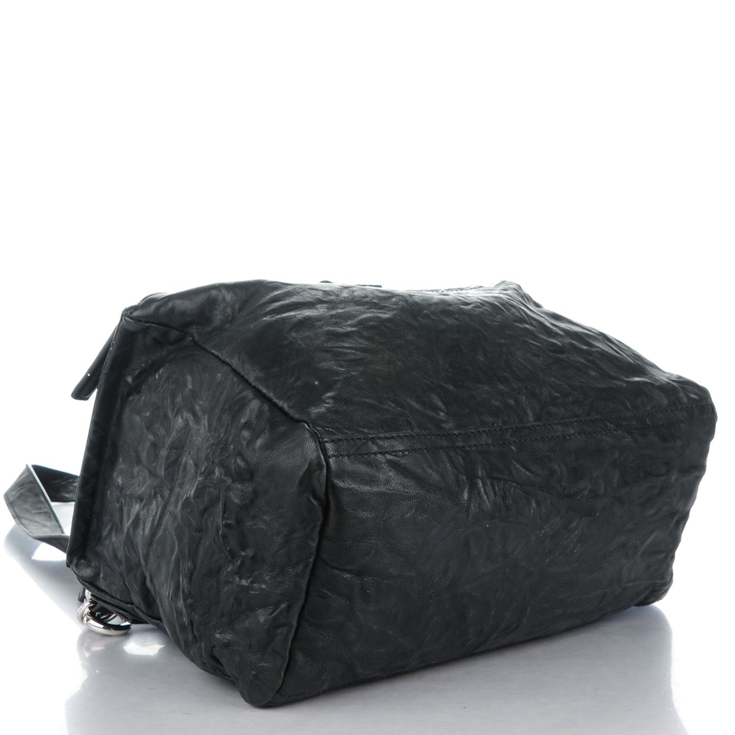 Tumbled Sheepskin Medium Pandora Bag Black