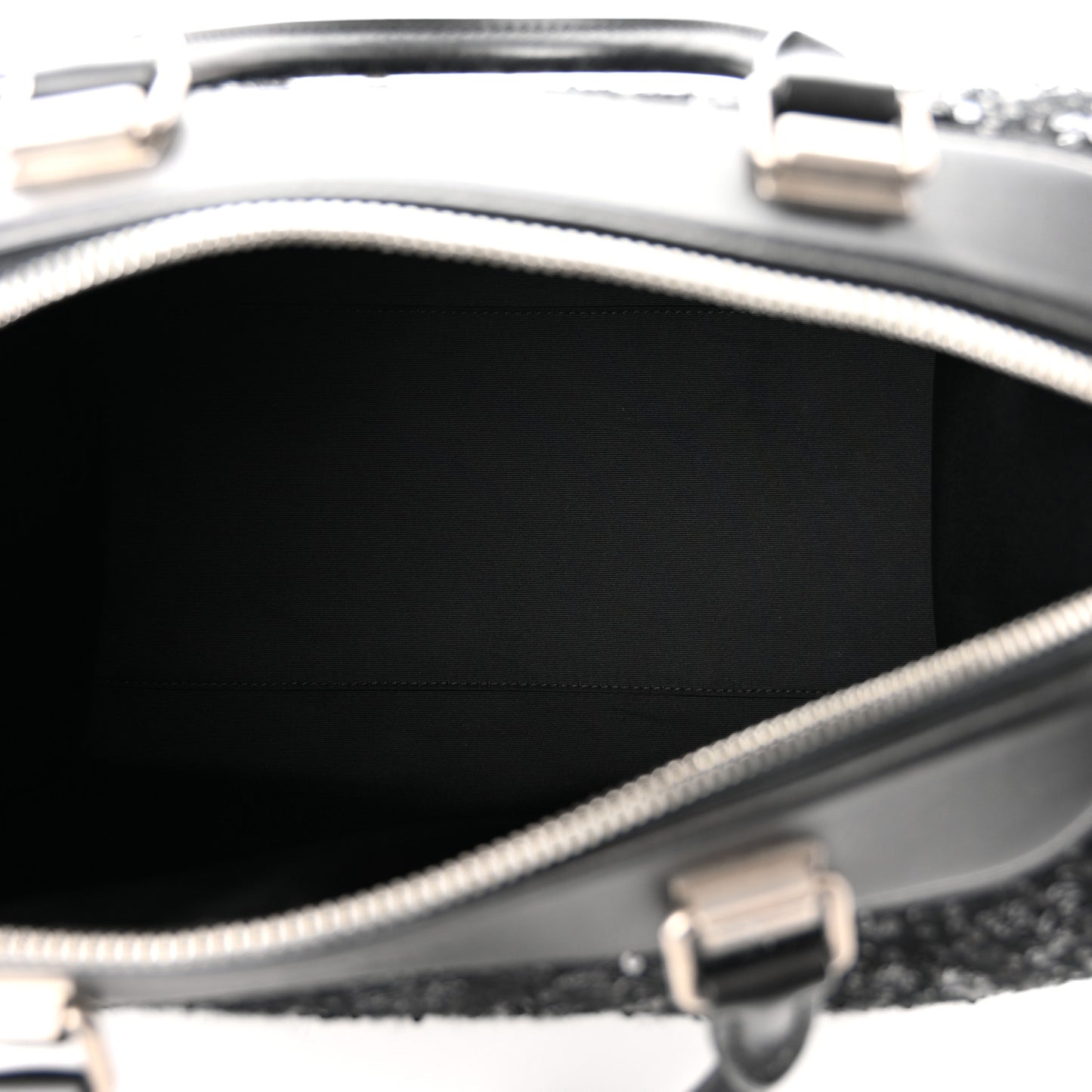 Sequin Monogram Sunshine Express Speedy Black