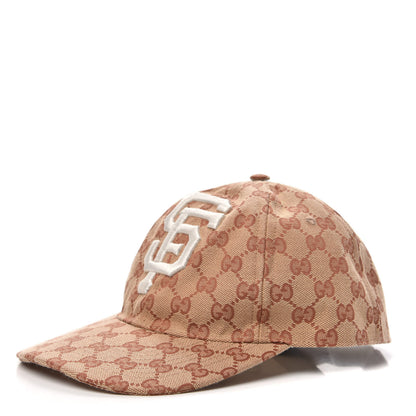 Gucci X MLB Monogram SF Giants Baseball Hat M Beige Ruggine 1 of 7