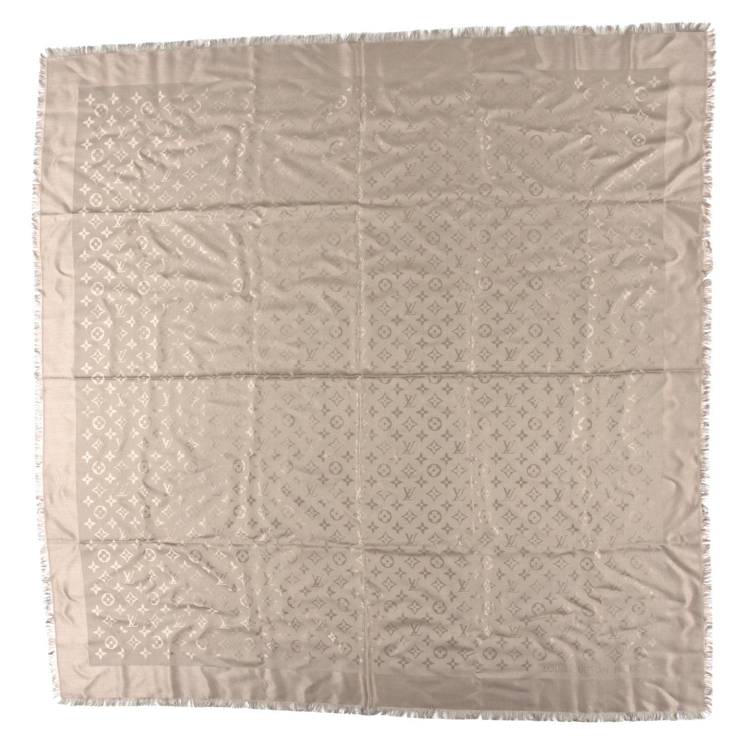 Louis Vuitton Silk Wool Monogram Shawl Verone 1 of 4