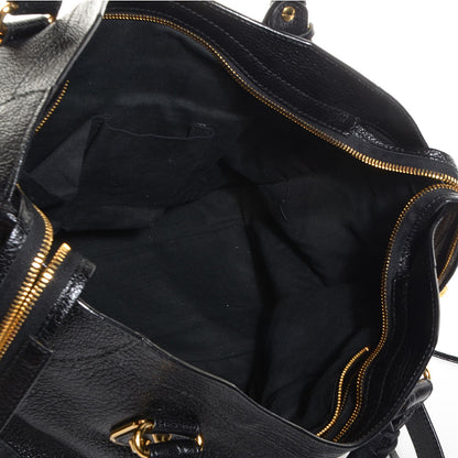 Balenciaga Chevre Gold Metallic Edge Hardware City Black 5 of 12