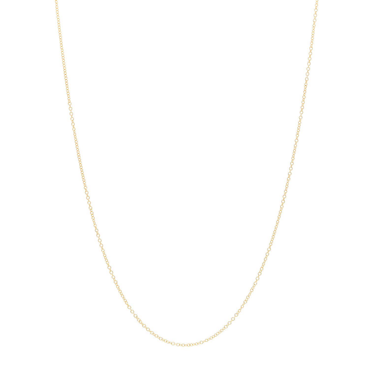 Tiffany 18K Yellow Gold Chain Necklace 16" 1 of 4