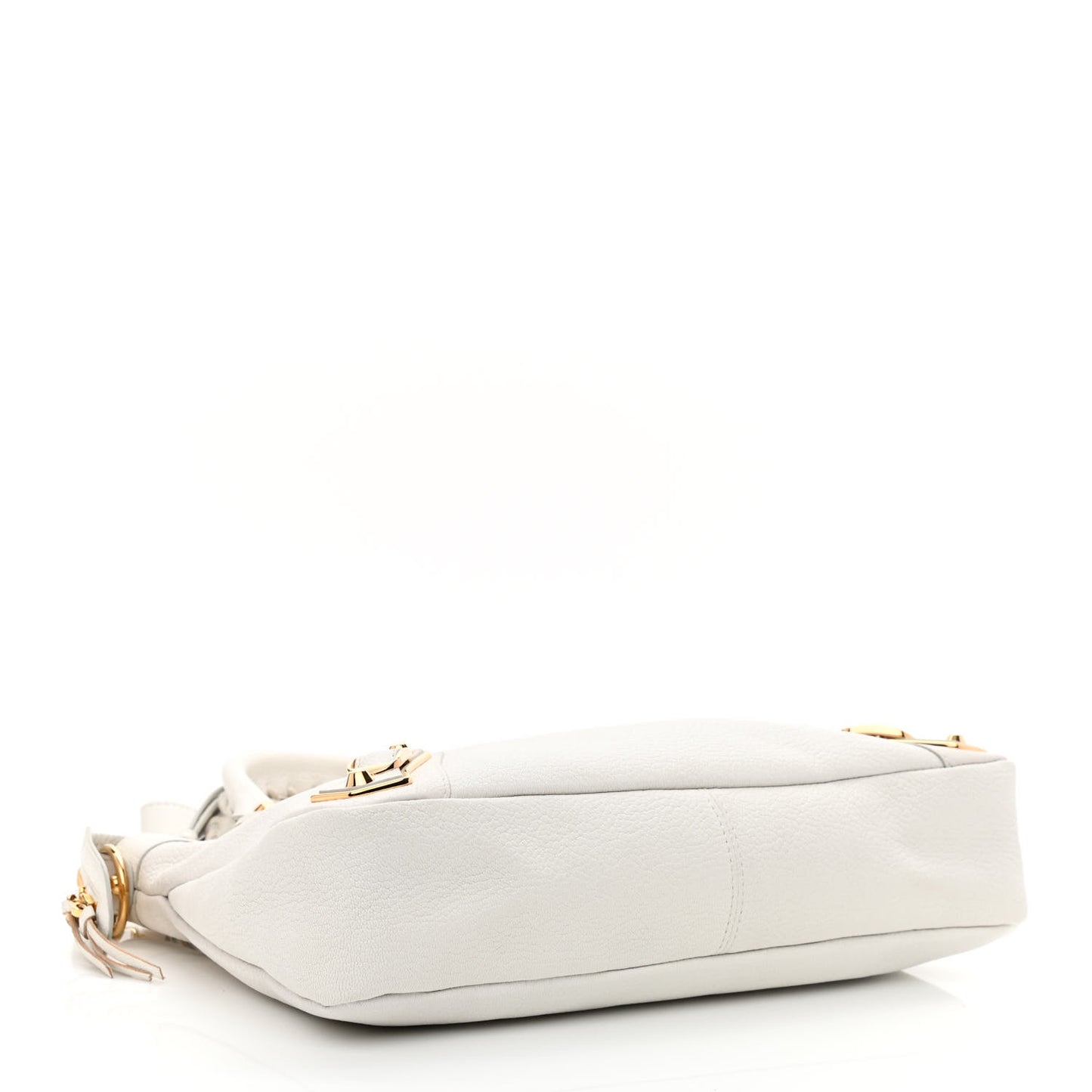 Chevre Gold Metallic Edge Hardware Town White