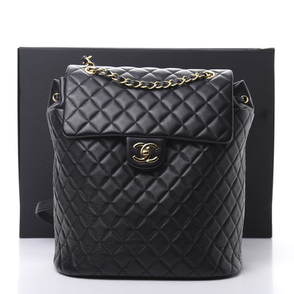 Chanel Calfskin Quilted Large Urban Spirit Backpack Black 10 of 10