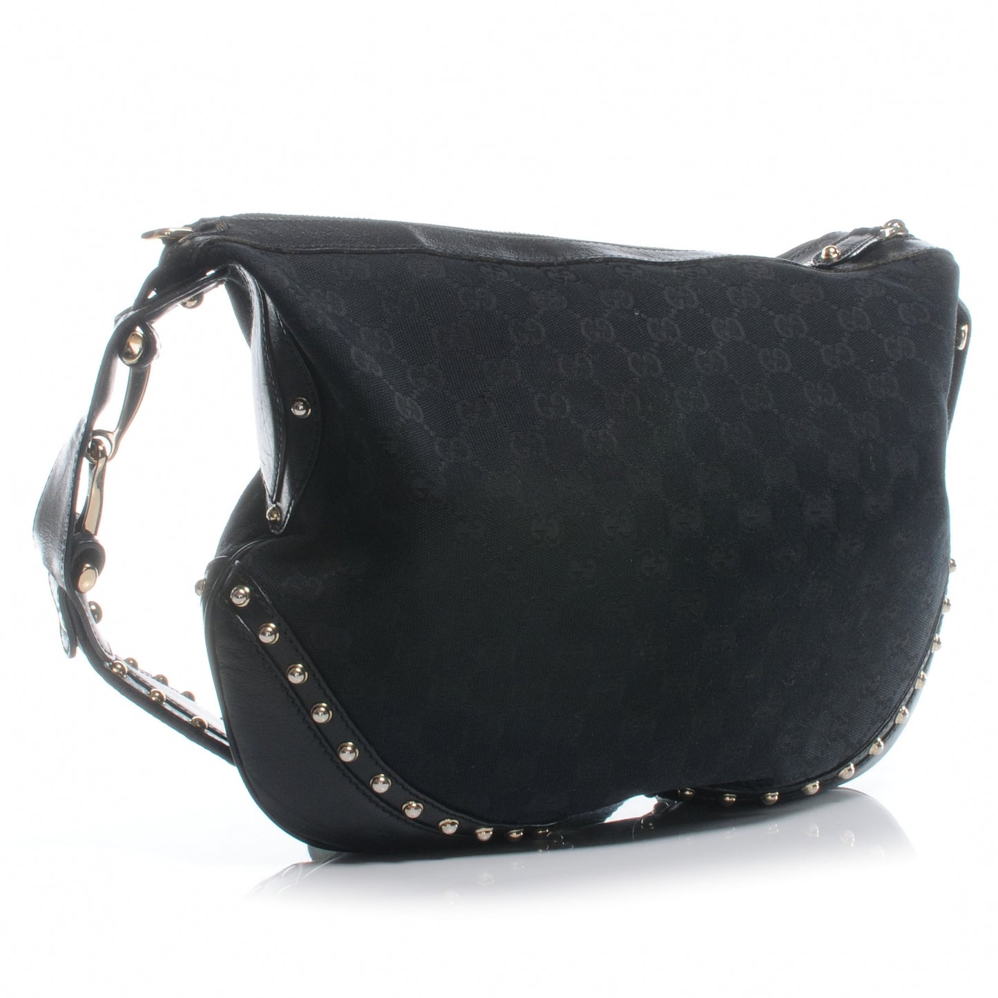 Monogram Pelham Studded Shoulder Bag Black